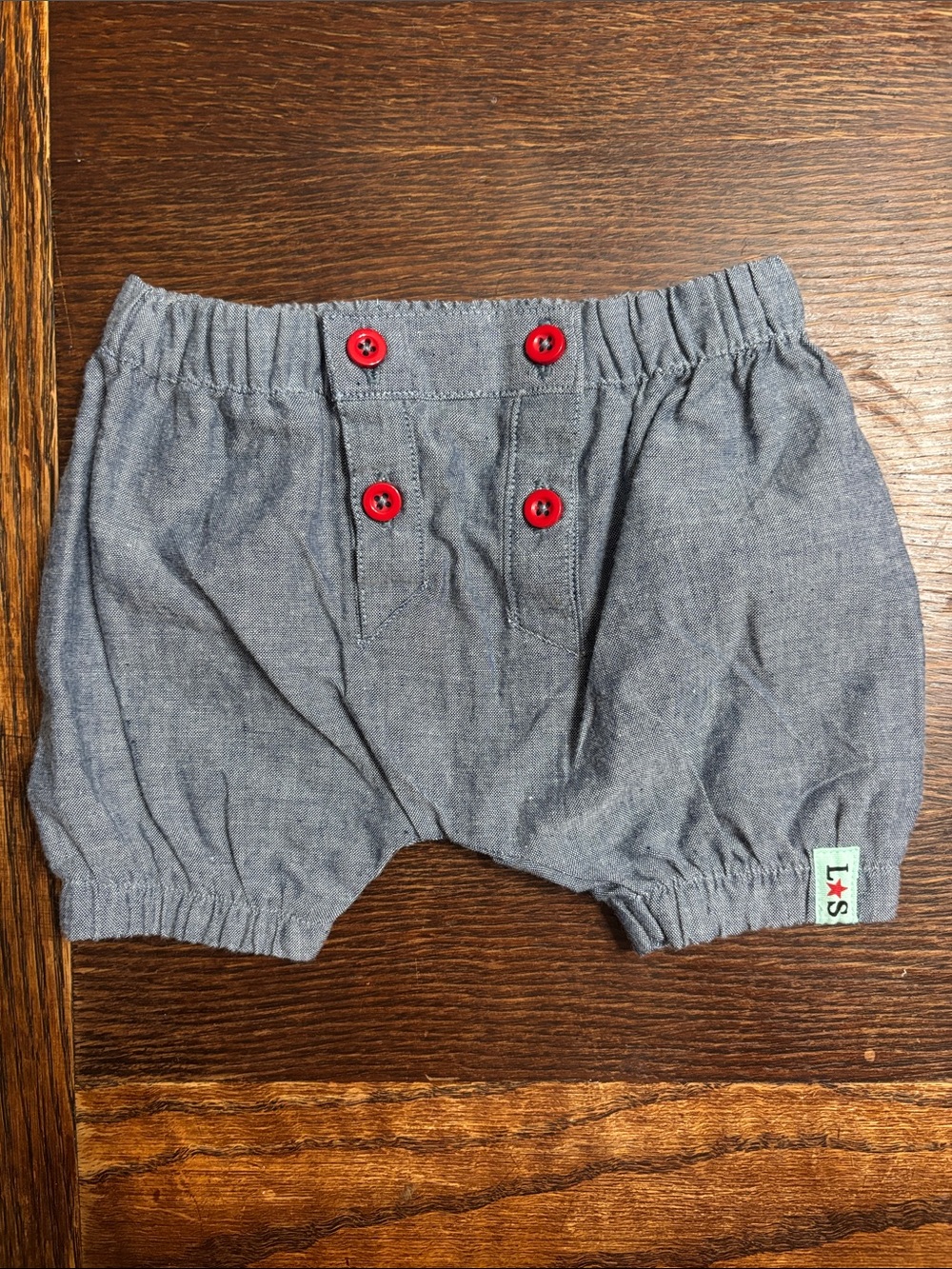 NWOT Lilly & Sid Chambray-Style Baby Diaper Cover 100% Organic Cotton 0-3 mo